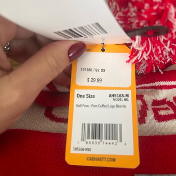 Carhartt Red Beanie brand new - Picture 3 of 5